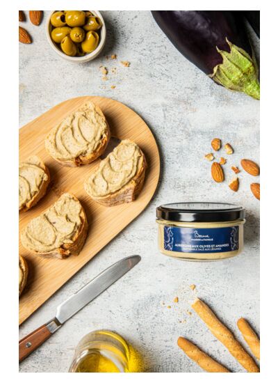 Tartinable aubergines aux olives et amandes