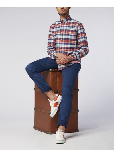 Chemise Coton Oxford À Carreaux - Coupe Confort