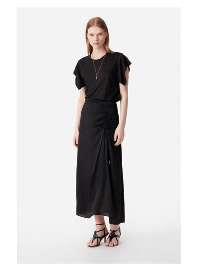 Jupe Calyp En Viscose Et Soie