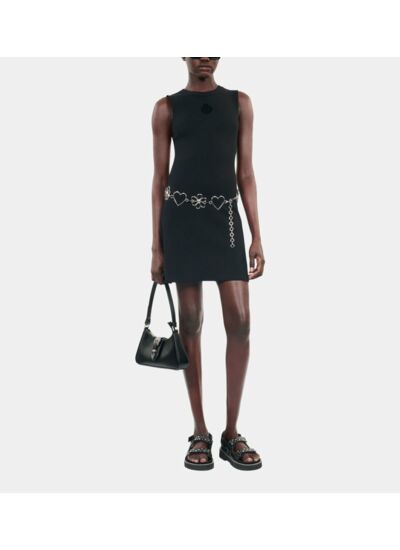 Robe Courte Blason Noire Femme