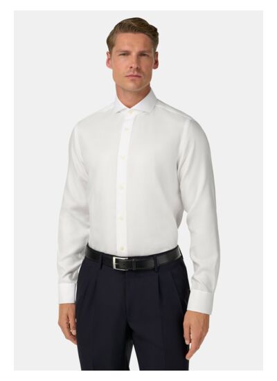 Chemise à Chevrons en Coton Slim Fit