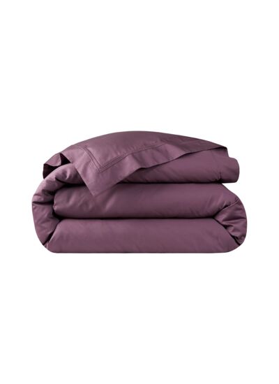 Yves Delorme - Housse de couette en satin marron, Triomphe