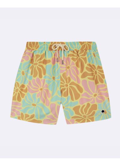 Maillot de bain jaune orangé & vert