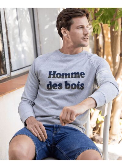 Sweat col rond gris
