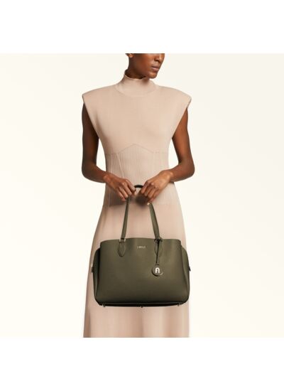MINERVA L TOTE - VITELLO ANDROMEDA COLORBLOCK