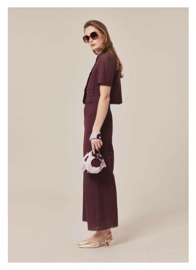 Pantalon Paquita-Chocolat en Coton