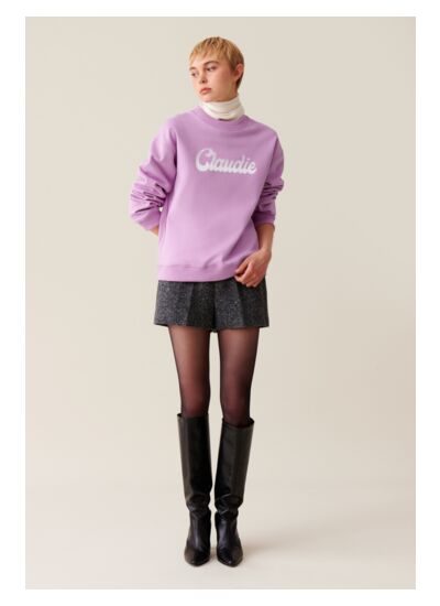 Sweatshirt ample imprimé Claudie