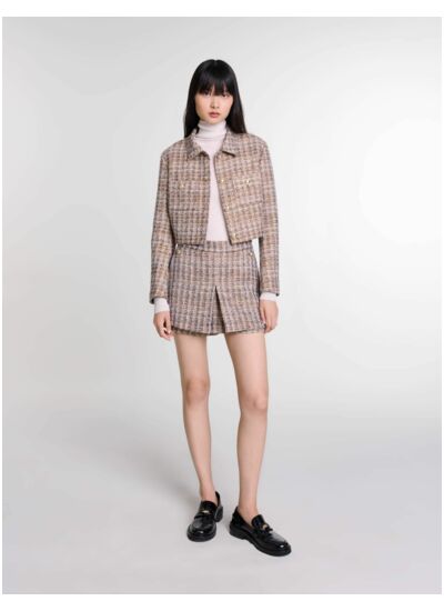 Veste courte en tweed