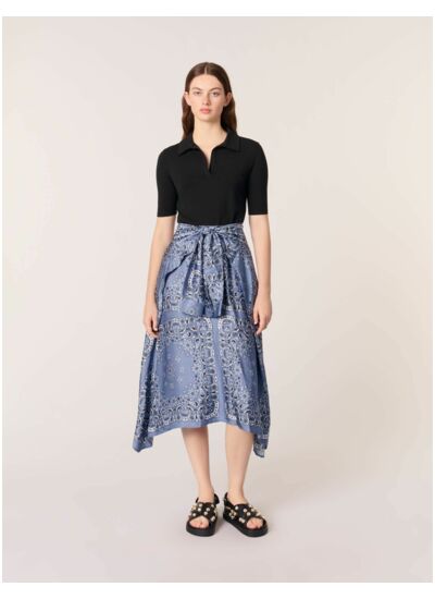 Robe trompe-l'œil imprimée