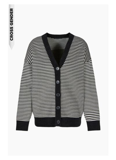 Cardigan noir/iso/shaker