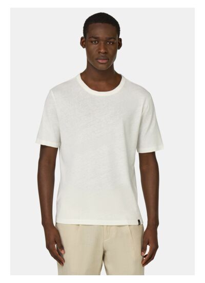 T-Shirts en Jersey de Coton et Lin