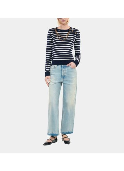 Pull En Laine À Rayures Femme