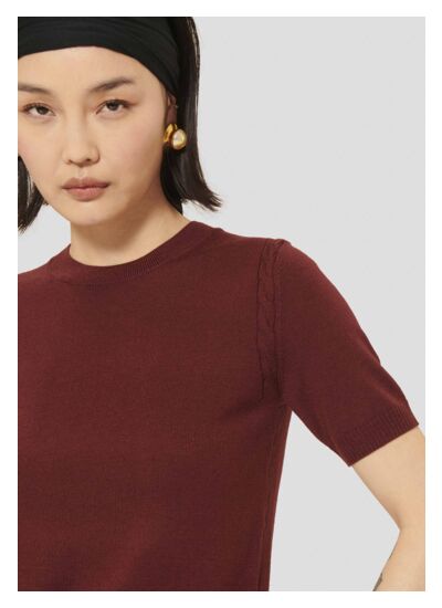 Pull Pica-Bordeaux en Laine Merinos Extrafine