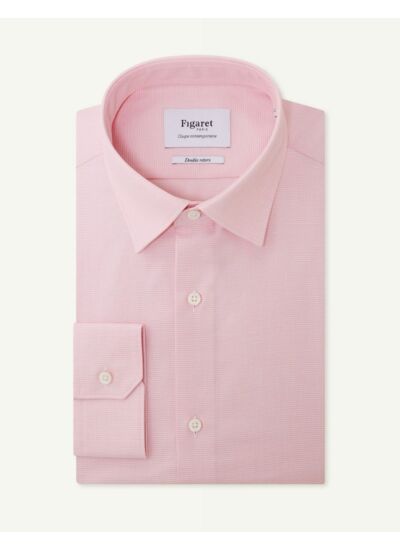 Chemise Contemporaine en façonné rose