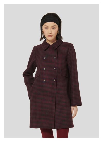 Manteau Marceau-Bordeaux en Laine