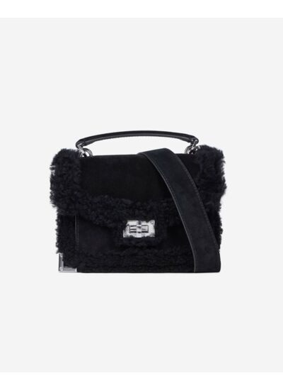 Sac Emily Small Cuir Suède Noir