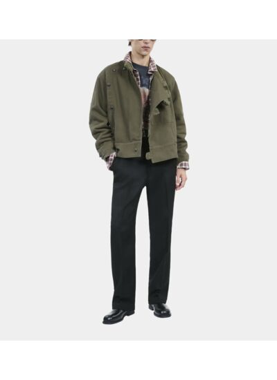 Blouson Style Officier Kaki Homme
