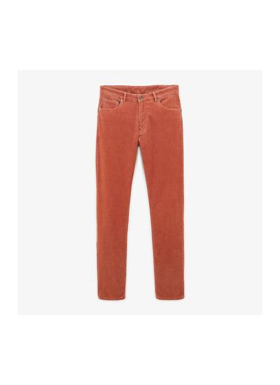 Pantalon 330 velours coupe tapered sienne
