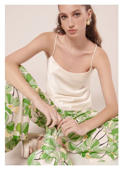 Top Tess-Ecru en Polyester
