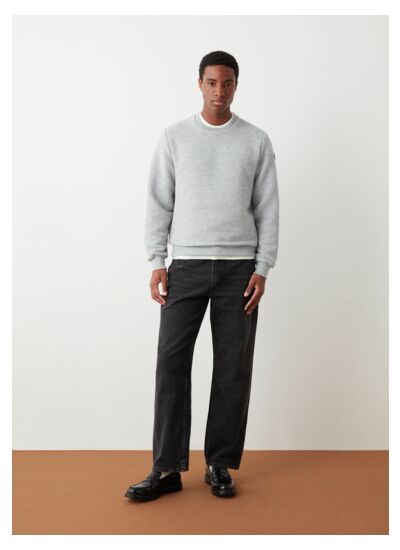 Sweat à col rond en Ottoman milleraies