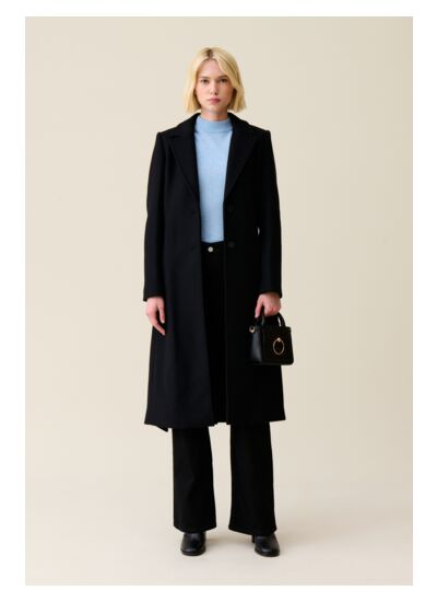 Manteau long ceinture