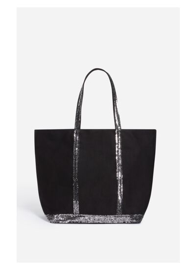 Cabas L Zippé En Toile Porté Epaule
