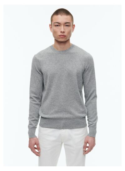 Pull col rond en laine et cachemire