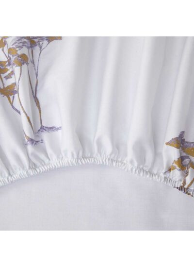Yves Delorme - Drap housse en satin de coton multicouleurs, Boréale
