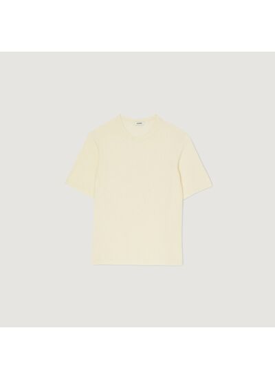 Tee-shirt en maille bouclette