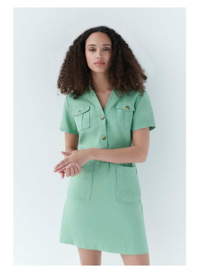 Robe laure 100% lin