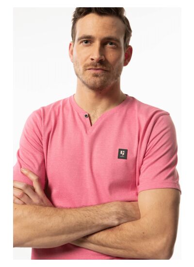 Men T-shirt Pink