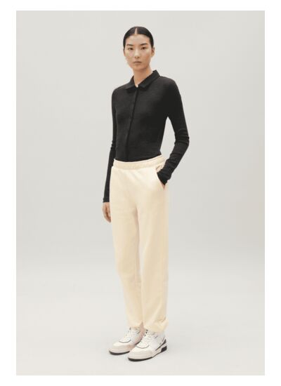 Pantalon jogging vanille