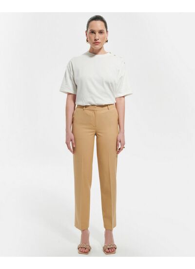 Pantalon Paul Beige en Polyester