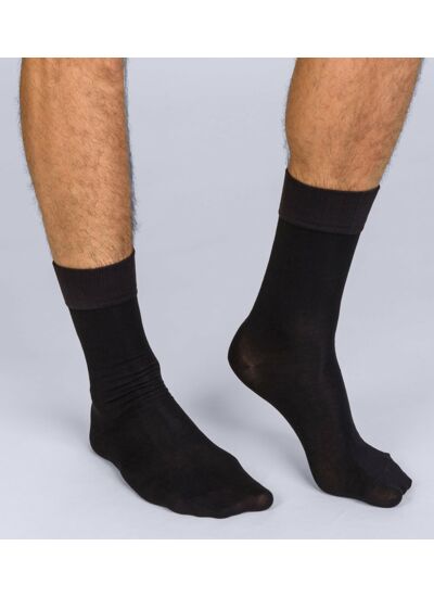 Lot de 2 mi-chaussettes noir Homme Soft Touch