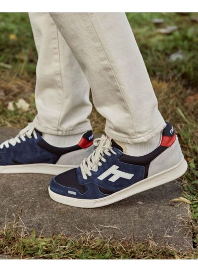 Baskets basses bleues & grises