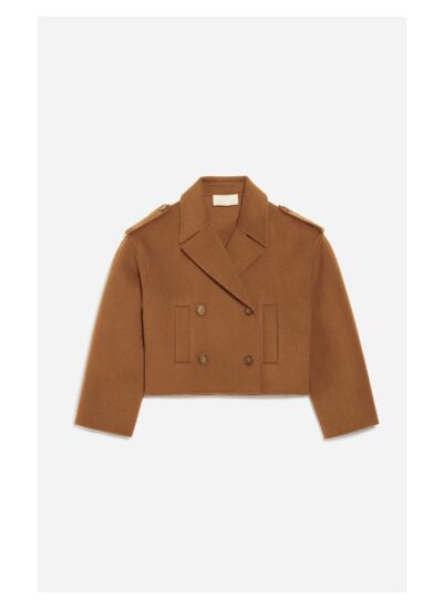 Manteau Beran En Laine Mélangée