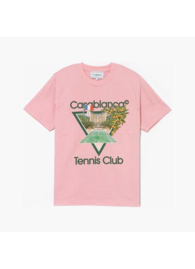 Casablanca T-Shirt Tennis Club Rose