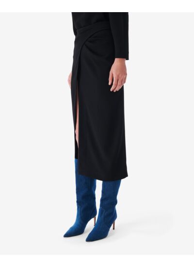 Jupe Midi Portefeuille Pumiko