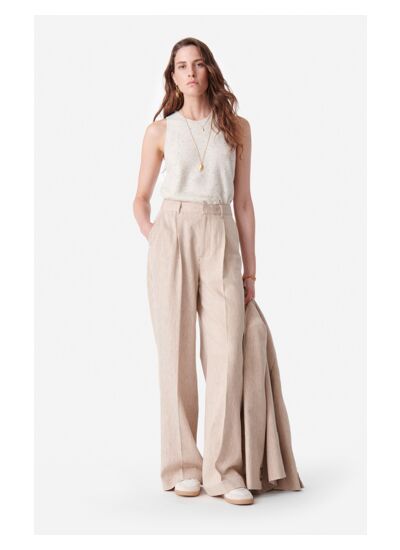 Pantalon Cyrano En Coton Et Lin