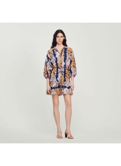 Robe courte imprimée Hawaï