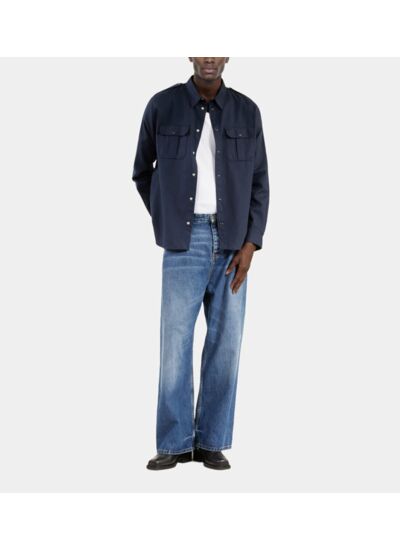 Chemise Bleu Marine Homme