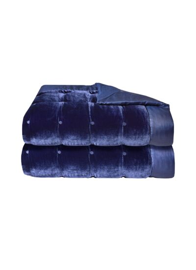 Yves Delorme - Couvre lit en soie marron, Cocon