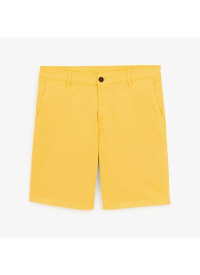 Bermuda comfort fit jaune soleil