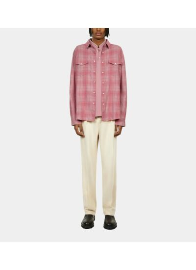 Chemise Rose À Carreaux