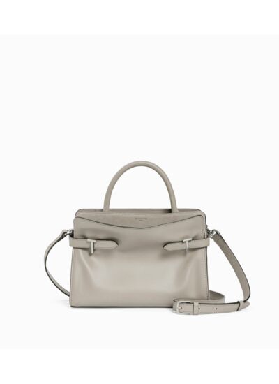 Sac à main moyen modèle Emie en cuir lisse et nubuck