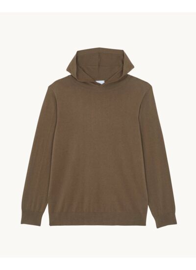 PULL CAREL Pull fin col capuche coton-cachemire