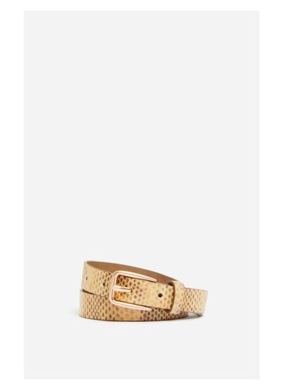 Ceinture Cuir Imprimé Serpent En laine, yack et mérinos