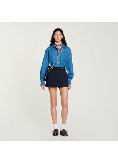 Jupe short à passants fantaisie