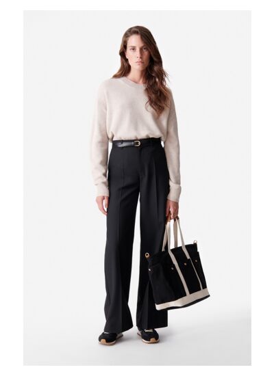 Pantalon Dulce En Viscose Mélangée