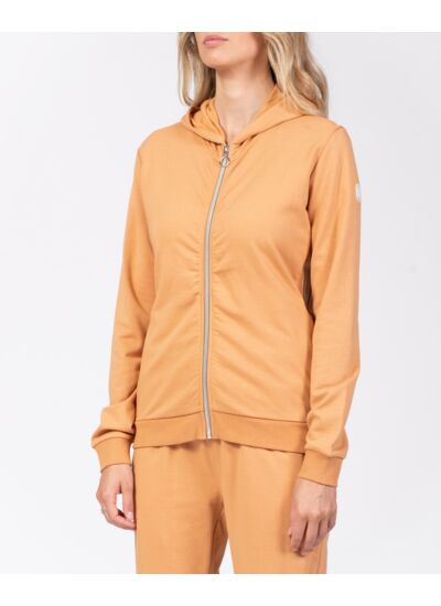 Veste jersey zippée avec capuche